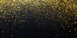 © Daniel - gold black glitter confetti background for graduation birthday happy new year opening sale concept, usable for banner poster brochure ad invitation flyer template