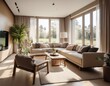 © Terrance - elegant modern living room with comfortable seating and bright natural light