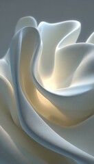 Wall Mural - elegant abstract beige tone waves background texture with gentle fluid art and soft wave patterns