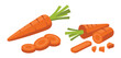 © IllustraStock - Whole and Sliced Carrots Illustration