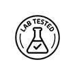 © Mst - Round stamp with a laboratory flask and checkmark indicating lab tested quality