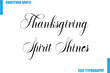 © Vector Hub - Thanksgiving Spirit Shines Modern Typography Text For Special Offer Signs