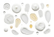 © Loka Design - Assorted Cream and Gel Swatches on White Background
