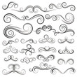 © Mahfuz - Ornate Swirls, Flourishes, and Decorative Filigree - Royalty-Free Vector Bundle for Invitations, Certificates, and Design Projects.