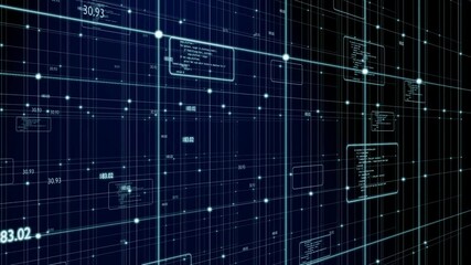 Program calculate server binary creation software type cyberspace code cyber grid interface project script virtual number stream future futuristic application media network security online.