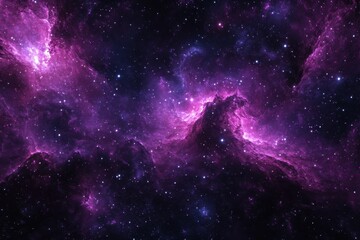 Wall Mural - Deep space nebula with scattered stars.