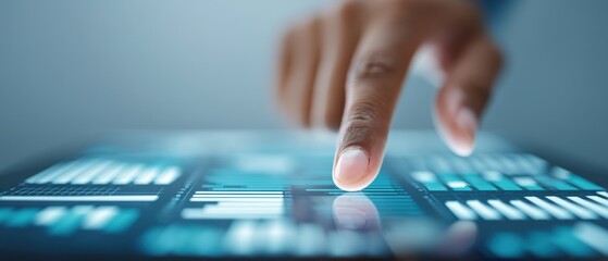 Interactive technology engagement touchscreen user experience digital environment data visualization modern setting innovative concept