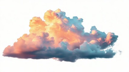 Wall Mural - a large cloud in the sky with a plane flying by, great for travel or weather related concepts