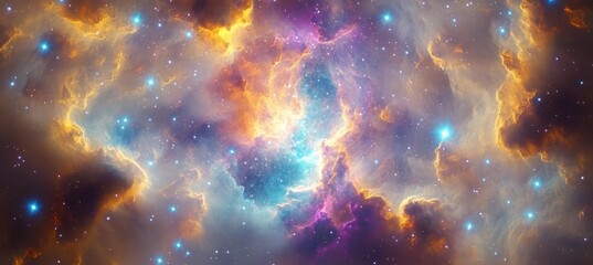 Wall Mural - celestial wonders a breathtaking journey through the cosmic symphony of stars and nebulae