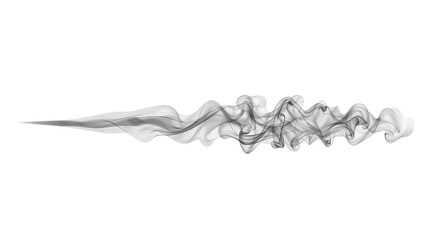 Wall Mural - serpentine vapor trail evokes mystery on isolated transparent canvas, elegant smoke