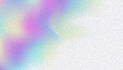 Wall Mural - noise gradient background. abstract grainy bg in pink, purple and blue colors. iridescent hologram. 