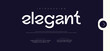© manjulika - Elegant Fashion font alphabet. Minimal modern urban fonts for logo, brand etc. Typography typeface uppercase lowercase and number vector illustration.