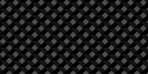 Wall Mural - black abstract cube square geometric tile hexagon mosaic wall grid wallpaper. black and gray geometr