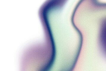 Wall Mural - grainy gradient colored shape. mesh fluid pink blue red retro liquid abstract element. soft light ho