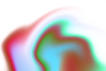 Wall Mural - grainy gradient colored shape. mesh fluid pink blue red retro liquid abstract element. soft light ho