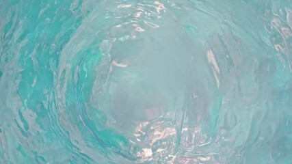 Wall Mural - super slow motion abstract shot of gently rippling light blue water background at 1000fps.