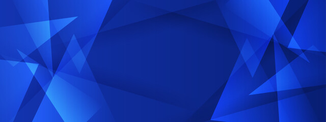 Wall Mural - overlapping blue triangles create abstract design suitable for backgrounds, art prints, web graphics