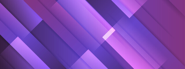 Wall Mural - Abstract purple diagonal shapes overlap in a vibrant composition, ideal for modern design concepts, backgrounds, prints, and digital artwork.