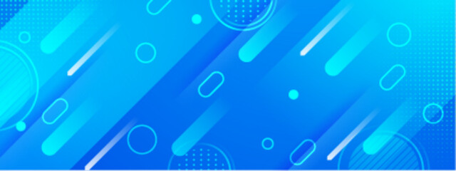 Wall Mural - blue abstract background with geometric shapes. suitable for presentations, website design, social m