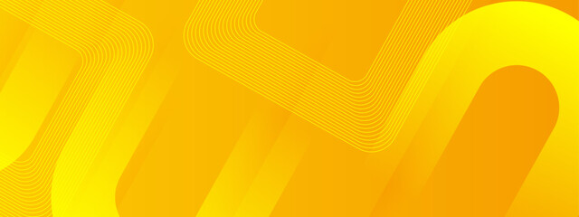 Wall Mural - Abstract yellow background with curved lines suitable for web design, social media graphics, poster design, and vibrant backgrounds.