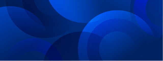 Wall Mural - overlapping blue circles with lines suitable for abstract backgrounds, technology concepts, digital 