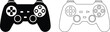 © Al Amin - Video game controller icons. Joy Stick Icon Set. game console icon flat symbol. vector illustration on transparent background.