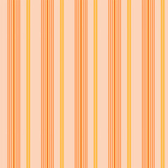 Wall Mural - Seamless striped pattern in peach orange yellow.Vertical stripes lines abstract repeat pattern for Autumn.Vector illustration background wallpaper for fabric and prints.