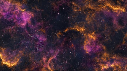 Wall Mural - A vibrant display of interstellar nebulae.