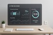 © Haseeb - AI Time-Blocking Dashboard Showing Productivity Streaks, Focus Ratio Graph, and Smart Break Timer in Minimalist Desk Setup