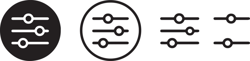 Collection of Simple Sliders and Controls User Interface Design Elements