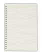 © Kateryna - Blank lined notebook page with spiral edge isolated on transparent background.