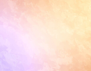Wall Mural - calm violet yellow watercolor art. dreamy peach and lavender illustration. light warm sky watercolor