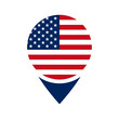 © ValGraphic - United States flag location icon