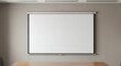 © Adam - Empty projection screen in a modern meeting room, ready for presentation