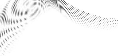 Wall Mural - minimal halftone dot wave pattern abstract background for website backgrounds, modern posters, busin
