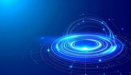 Technology digital interface artificial intelligence hologram future network abstract background computer ai information futuristic communication concept or virtual data cyberspace innovation display.