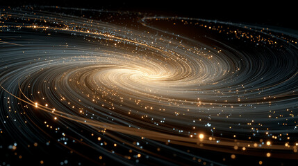 Wall Mural - Celestial Symphony: Witness the breathtaking majesty of the cosmos, as swirling galaxies and radiant stars dance in a mesmerizing cosmic ballet, revealing the endless expanse of the universe.
