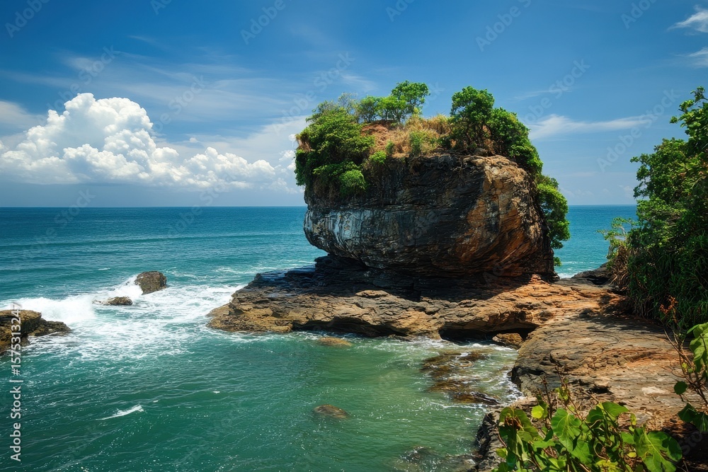 Swami Rock (Lovers’ Leap) in Trincomalee, Sri Lanka