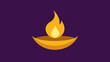 © sushanto - Vector illustration of a burning candle with a vibrant fire flame, a symbol of light and heat