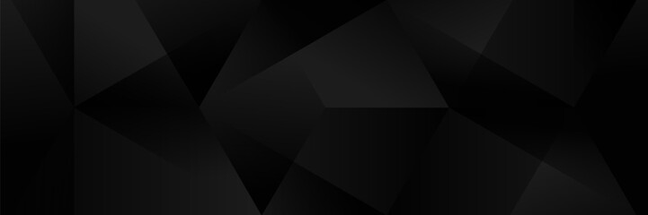 Wall Mural - abstract dark background featuring a soft black gradient and geometric shapes.