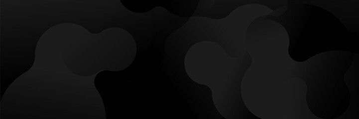 Wall Mural - abstract dark background featuring a soft black gradient and geometric shapes.