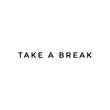 © Gul Designs - Take a Break, simple minimalist text on white background, take a pause