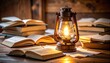 © Siti - Books and old-fashioned lamp