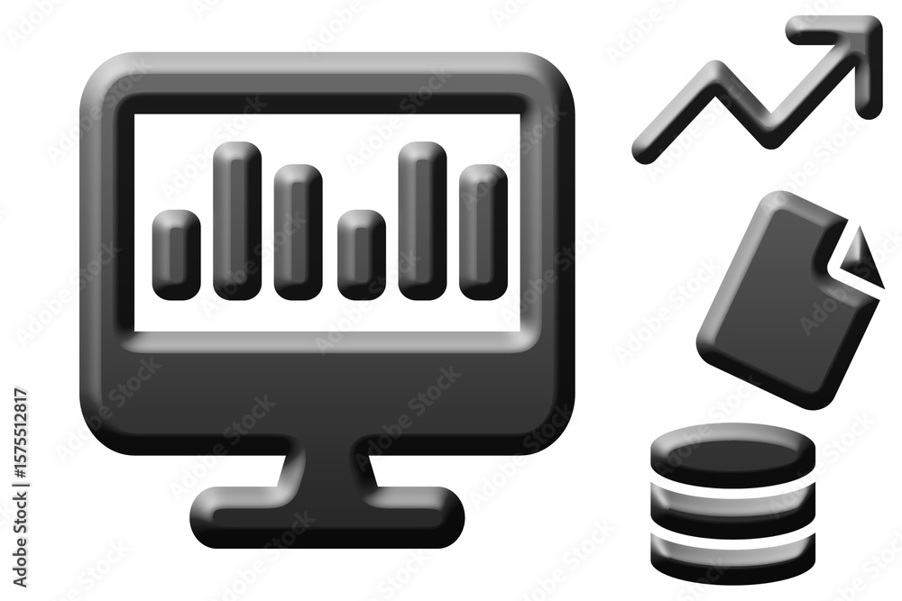 vector black Business informationicon icon