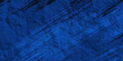 Wall Mural - blue color pattern gradient grunge texture background.