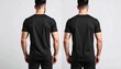 © Ayo - Two men, back view, wearing identical black t-shirts