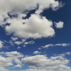 Wall Mural - photo of a partly cloudy sky