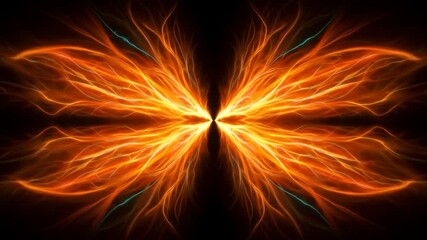 Wall Mural - Abstract energy display, sparks in the dark. Backsplash, graphic, use for presentation backgrounds