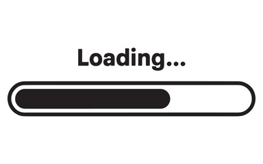 loading bar illustration indicating progress with text displays a graphical representation of data t