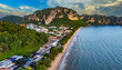 Aerial view of Ao Nang, Krabi, Thailand